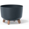 PROSPERPLAST Kvetináč GRACIA STANDARD ECO WOOD antracit 33,9cm