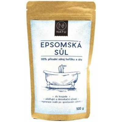 Natu Epsomská soľ 100% 500 g od 5,7 € - Heureka.sk