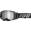 100% Armega Black, mtb okuliare - Silver Mirror Lens