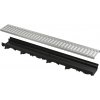 Alcadrain A15 AVZ112-R102 - Vonkajší žľab 60 mm s plastovým rámom a pozinkovaným roštom „C“ profilu A15