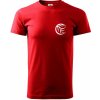 Volejbal lopta prso - Klasické pánske tričko vyššej gramáže - 4XL ( Červená )