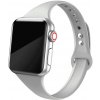 MojRemienok.sk Slim silikónový remienok pre Apple Watch 38 mm/40 mm/41 mm/42 mm Farba: svetlo šedá