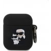 Karl Lagerfeld 3D Logo NFT Karl and Choupette silikónový obal pre Apple AirPods 12, čierny 57983116474
