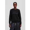 MIKINA KARL LAGERFELD BOUCLE KARL SIGNATURE SWEAT BLACK