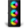 SAVIO PC skříně Raptor X1 ARGB Glass/Mesh Černá