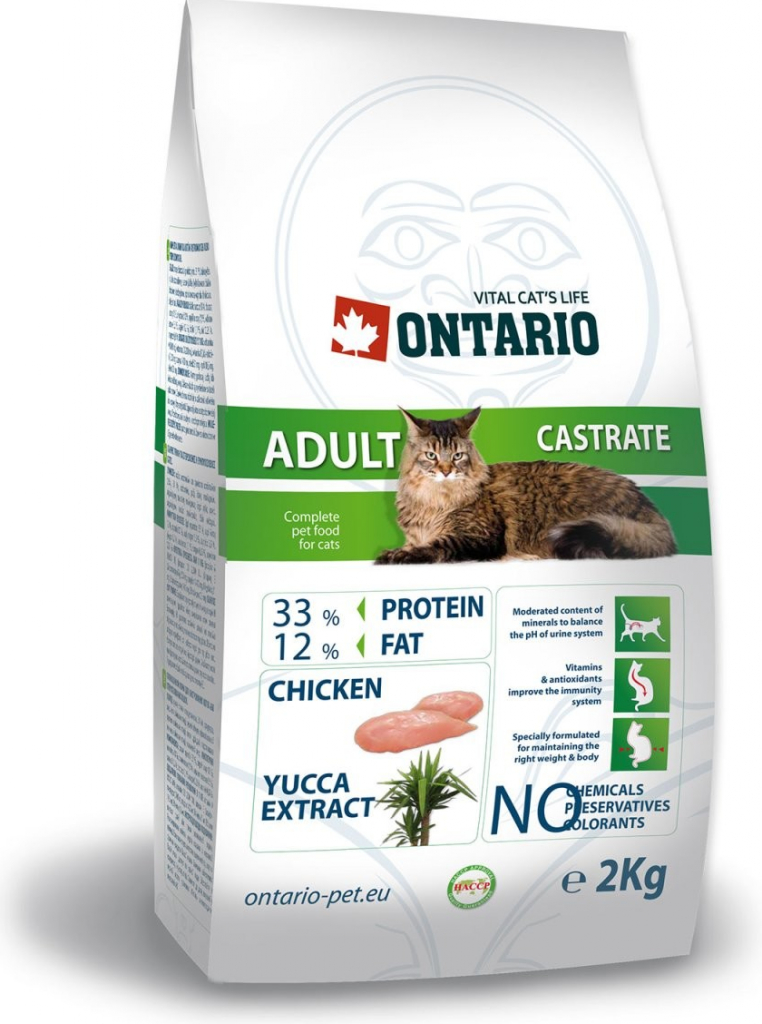 Ontario Cat Adult Castrate 2 kg