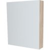 Mereo, Mereo Kúpeľňová zrkadlová skrinka 60 cm, galerka, 1x dvierka ľavá, Multidecor, Blonde Liberty Elm, MER-CN798G61BLE1