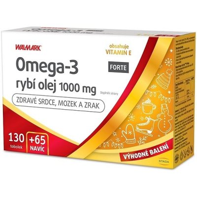 WALMARK Omega-3 rybí olej forte promo 130 + 65 kapsúl od 13,69 € -  Heureka.sk