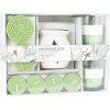 HOMESTYLING Aromalampa a vonné sviečky darčeková sada 9 ks TROPICAL KO-CC5061530zele