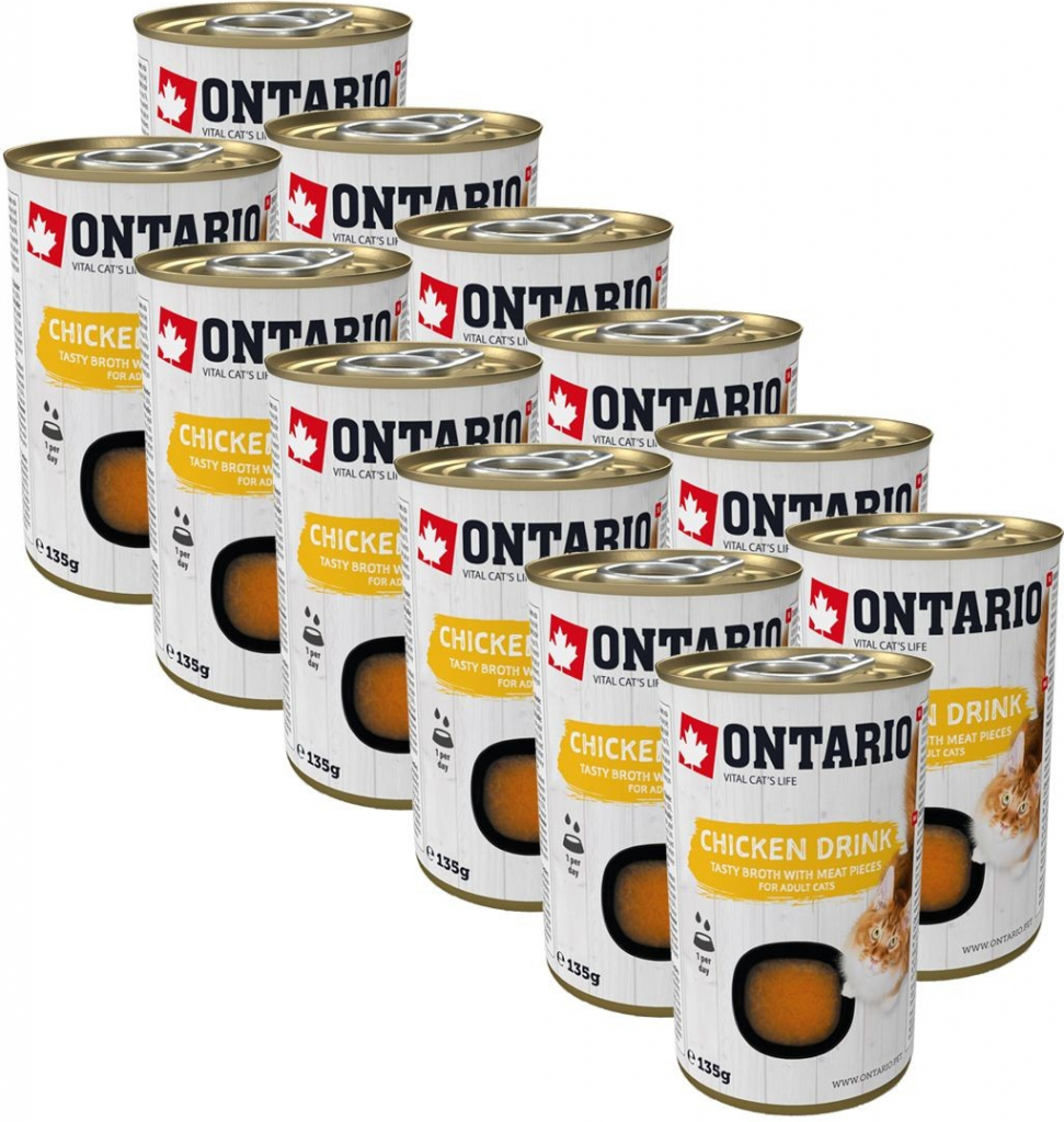 Ontario Cat chicken drink 12 x 135 g