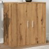 vidaXL Skrinky na topánky 2 ks dub artisan 32x35x70 cm kompoz. drevo 856707