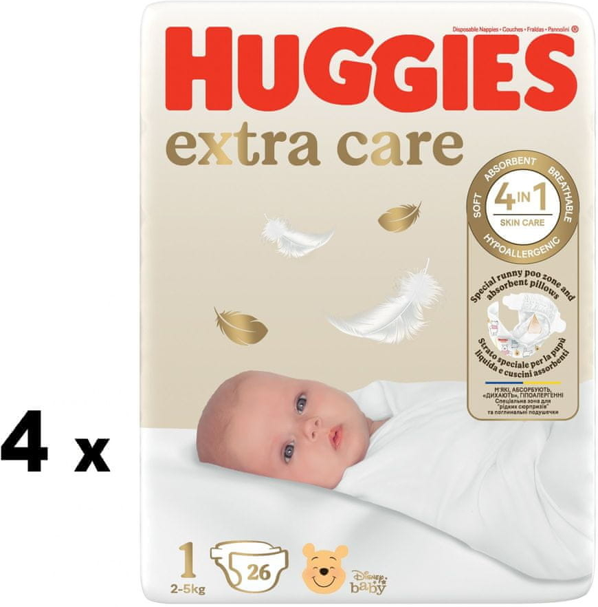 Huggies Extra Care New Born 1104ks