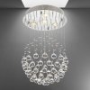 LED luster do obývačky LUXERA 62413 krištáľ XAVER