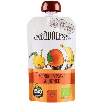 Rudolfs BIO vrecko Mango, banán, dule 110 g od 4 mesiacov