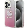 Sourcing Hello Kitty HKHCP14LHDGKEP iPhone 14 Pro 6.1 růžové/růžové pevné pouzdro IML Gradient Electrop Kitty Head
