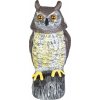 Kinekus Plašič vtákov SOVA solárna, USB, otočná hlava, zvuk, svietiace oči