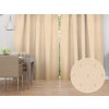 Biante Dekoračný záves TF-085 Obdĺžničky na béžovom 150x190 cm