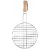 Nerezový grilovací rošt 32 cm s rúčkou, BBQ 900665