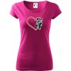 Nemecký ovčiak v srdci - Dámske tričko Pure - L ( Fuchsiová )