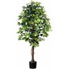 Umelá rastlina Ficus benjamin, 160 cm, zelená