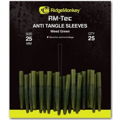 RidgeMonkey Převlek RM-Tec Anti Tangle Sleeves 25mm Zelený 25ks