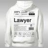 Lawyer Label dámska mikina s kapucňou