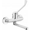 Deante Joko Clinic, nástenná umývadlová batéria 150mm s lekárskou pákou, chrómová, BOJ_050C