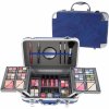 ZMILE COSMETICS Traveller Blue očné tiene 48x0,5 g + lícenka 4x1,2 g + rozjasňovač 4x1,2 g + krémový korektor 4x0,6 g + púder na obočie 3x0,9 g + fixačný vosk na obočie 0.9 g + krémový lesk na pery 8x
