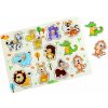 2Kids Toys Drevené puzzle Safari 11 dielikov