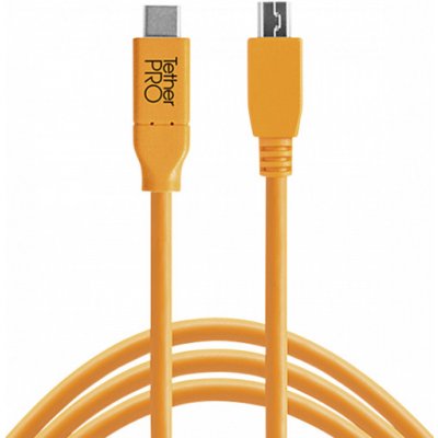 Tether Tools TET-CUC2515-ORG USB-C na 2.0 Micro-B, 4,6m, oranžový