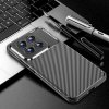 Xiaomi 14 Pro Black Carbon Fiber pattern nárazuvzdorné puzdro TPU