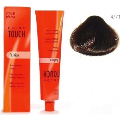 Wella Color Touch 4-71 stredne hnedá popolavá