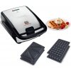 Tefal toustovač, sendvičovač, vaflovač Snack Collection SW 852 D, 700 Wm černá, stříbrná