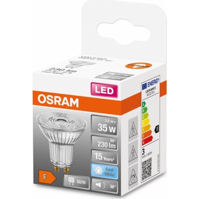 Osram LED žiarovka PAR16 35 36 2,6 W GU10 4000 K studená biela