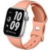 Swissten remienok pre apple watch silikónový 42 / 44 / 45 / 49 mm oranžovo ružový