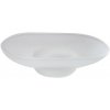Voľne stojaca miska na mydlo Bisk Virginia, biele sklo