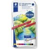 Akvarelové ceruzky, sada, v plechovej krabičke, šesťhranné, STAEDTLER 