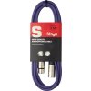 Stagg SMC3 CPP, mikrofonní kabel XLR/XLR, 3m, fialový