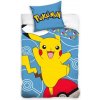 Carbotex Bavlnené obliečky 140x200 + 70x90 cm - Pokémon Pikachu a Pokéball