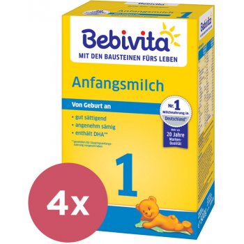 Bebivita 1 Instantné počiatočná mliečna dojčenská výživa od narodenia 4 x 500 g