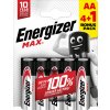 Energizer Max AA alkalické batérie 5ks (4+1) E303324300