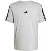 Pánske tričko adidas, ESSENTIALS SINGLE JERSEY 3-STRIPES sivá,čierna XL