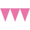 Vlajočková girlanda ružová 450 cm