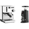 Rancilio Silvia E, white + Eureka Atom W 65 Casa, black