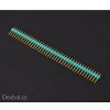 1x40 pinová lišta, viac farieb, samec Dupont Arduino Žltá