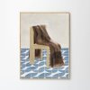 The Poster Club Plagát Chair with Blanket by Isabelle Vandeplassche 30x40