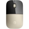 Myš HP Wireless Mouse Z3700 Gold, bezdrôtová, optická, symetrická, pripojenie cez USB, be (X7Q43AA#ABB)