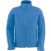 B&C | Hooded Softshell /men, Pánska 3-vrstvová softshellová bunda s kapucňou, modrá azure, XXL