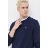 Bavlnený sveter Tommy Jeans tmavomodrá farba,DM0DM18370 XL