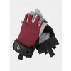 Ferratové rukavice Black Diamond Crag Half-Finger Gloves - bordeaux